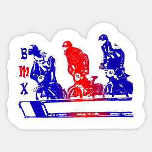 bmx racing Sticker